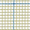 Teppich/Knüpfteppich Leinwand, 3 Löcher pro Zoll (2,54 cm), blau linierter Knüpfhaken Teppich Leinwand, blau, 100cm x 50cm