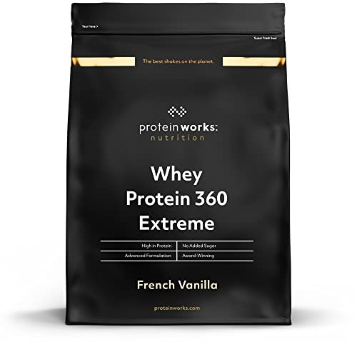 Protein Works - Whey Protein 360 | Premium Whey Protein Powder Blend | No Added Sugar Protein Shake | 80 Servings | French Vanilla | 2.4kg