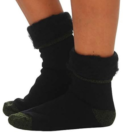 Cleostyle Collection Thermo Herren Damen Socken, extra warme Winterstrümpfe -25°C / 23 (39-42, Schwarz/Tarn)