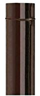 TUBO PORCELLANATO MARRONE x CANNA FUMARIA ALA D° 120 CM. 100 1 mt STUFE CAMINI