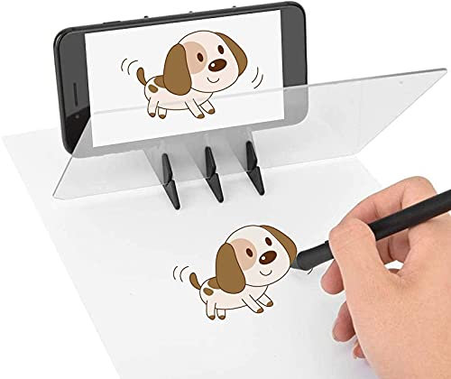 DIY Drawing Tracing Pad, Acrylic Comic Reflection Drawing Optical Drawing Board, Mobile Phone Tablet Computer Projection Copying Station, Kids, Students, Sketching