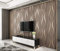 Wave Stripes 3D Dark Brown Wallpaper Modern Minimalism Non-Woven Wall Covering Arthouse Living Room Nursery Bedroom TV Background Home Decoration