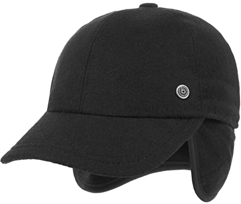 bugatti Windstopper Gore Baseballcap Baseballkappe Windschutz Nackenschutz Wollcap Wintercap (59 cm - schwarz)