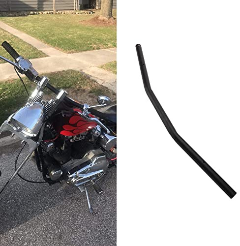 1 In Sportster Drag Bars Motorcycle Handlebar Black Iron Drag Bars 25mm Wide Handlebars For Sportster HD Custom Chopper Softail Tour Glide Road King Electra