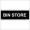 GE559 Bin Store SIGN Door Plaque rubbish trash garbage waste recycle compost 150mm x 50mm Dibond/Composite Aluminium