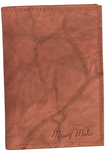 Ledershop24 Geschenkset - Ausweisetui Leder Ausweismappe Ausweishülle Kreditkartenetui Kartenetui Dokumentenhülle Führerschein KFZ Auto Farbe Chianti-Rust