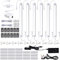 LABOREDUCER LED Under Cabinet Kitchen Lights 6 Pack with Rotary Dimmer, 28cm Under Counter Lights Plug in with Mains, 24V Cool White