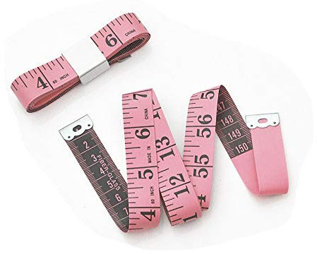 Wintape Mètre ruban double face pour mesures corporelles, Ruban à mesurer Le ruban à mesurer pour mesurer la taille du corps et petit ruban à coudre pour tailleurs-150cm, 60 pouces