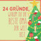 24 Gründe, warum du die beste Oma der Welt bist: Wunderschöner Adventskalender zum Eintragen, Ausfüllen und Verschenken
