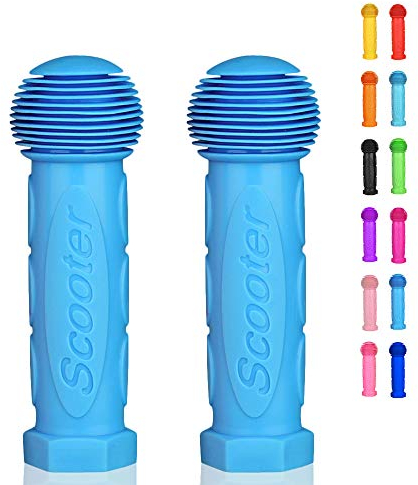 OTFAITP Roller Griff Lenker 1-Paar Fahrrad Griff Fit für 2-3-4 Räder Kid Kick Roller,Kinder Fahrrad,Drifting Roller,Schaukel Roller (Himmelblau)