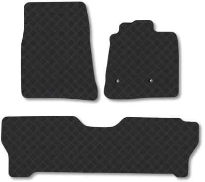 Mitsubishi Shogun (2006-2019) [LWB] 3mm Rubber Car Mats | Tailored Fit Durable Floor Mats Full Coverage Protection Waterproof Accessories Easy Clean Anti Slip Made in the UK