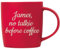 Personalised Mug with Custom Text - Ideal Gifts for Officemates, Father's Day, Mother's Day, Retirement and Other Special Occasions - Office Cup (Matt Red Ceramic Mug, 300ml)