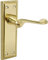 Designer Levers - Georgian Roped Design Lever Door Handles - Polished Brass - 1 Pair - Latch Door Handle - Interior Use - Long Latch