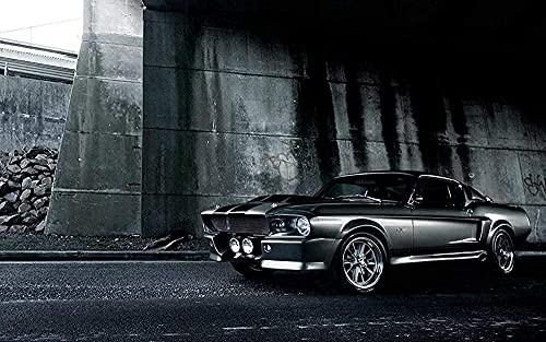 wmyzfs-Erwachsene Puzzles 1000 Teile Mustang Shelby GT Puzzles für Kinder Lernspielzeug Intellektuelles Spiel Geschenk