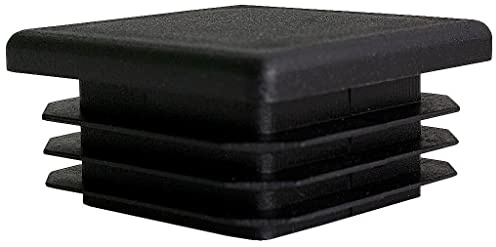 TIBU Lamellenstopfen Quadratisch Rohrstopfen Rohrkappen Endkappen Gleiter Abdeckung Vierkantrohr Kappe 30 Stück Quadratrohr 35 x 35 x 2 mm