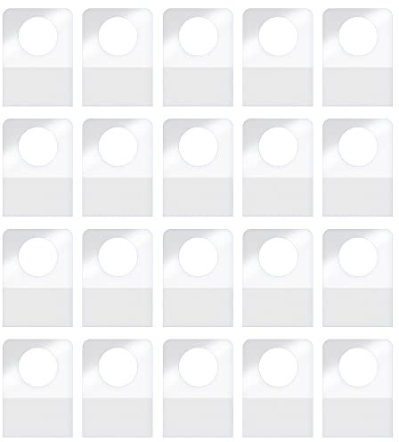AIEX 32×22 mm Hänge Tabs Rundes Loch, 300 Stück Transparente Eurolochaufhänger für Produkte Selbstklebende Aufhänger Ultrastarker Klebstoff Hang Tag für Verkaufsartikel Einzelhandelsdisplay