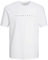 JACK & JONES Mens JJ T-Shirt Short Sleeve White XXL