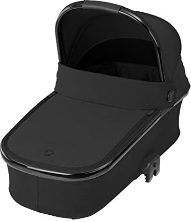 Maxi-Cosi Oria Carrycot, Comfortable Pushchair Carrycot, Lightweight and Easy to Lift, Compatible Strollers, Luxe Premium Design, Usable from birth up to 6 months, 0-9 kg, Twillic Black