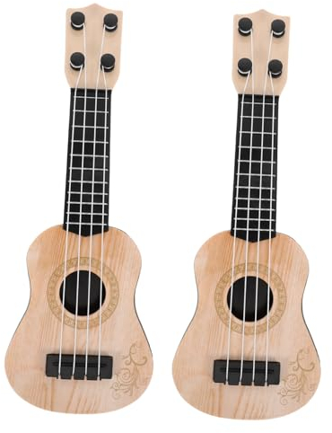 Ipetboom 2stücke Mädchen Ukulele Spielzeug Kunststoff Musikalisches Lerninstrument Für Kleinkinder Für Mädchen Im Alter Von Jahren Kreative Musikalischen