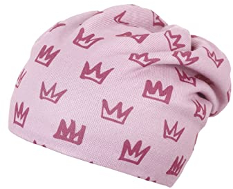 Sterntaler Baby - Mädchen Mütze Baby Beanie Mütze Kronen, Rosa, 51