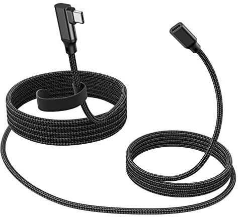 90 Grad Winkel USB C Verlängerungskabel 10Gbps/100W PD/4K 60Hz, USB 3.2 Gen 2 Typ C Stecker auf Buchse Datenkabel kompatibel mit MacBook Pro Air,iPad Pro mini 6 Air 4,Pixel 6 Pro,Galaxy S22 (3M)
