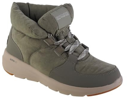 Skechers Glacial Ultra Trend Up, Stivali Invernali Donna, Verde, 40 EU