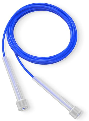 PORTENTUM Springseil Verstellbares für Speed Skipping. Leichtes Springseil für Damen, Herren und Kinder. Springseil für Fitness. Speed-Sprungseil für Workout, Frauen- und Männerübungen - 2,8m