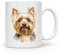 Anonymous Gifting Yorkshire Terrier Yorkie Tasse de Chien imprimée à la Main Belle Tasse imprimée Brillante