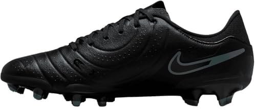 Nike Men's Legend 10 Academy Fg/Mg Soccer Shoe, Black/Black-Deep Jungle, 6.5 UK