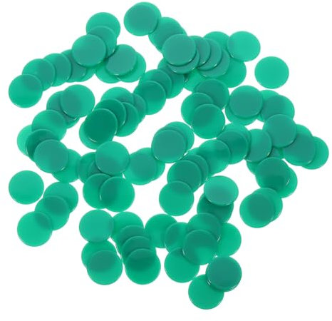 CIYODO Bunte Bingo Chips Aus Kunststoff 100 Stück Spielzähler Kleine Farbige Bingomarker Für Brettspiele Und Lernspiele