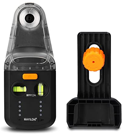 Hanzete Electric Drilling Dust Collector Laser Level 2 In 1 Functions Household Wall Electric Suction Vacuum Drilling Dust Collector Dust Cleaning Suction Tools with Laser Level Function 5KG Load