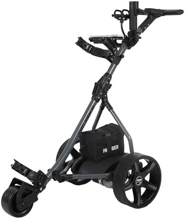 Prorider Electric Golf Trolley With 9 Speed Settings, Auto Distance Function, Powerful 200W Motor, Extra Grip Wheels, Easy To Assemble Complete with £100 Worth Of Accessories 18 AND 36 Hole Models