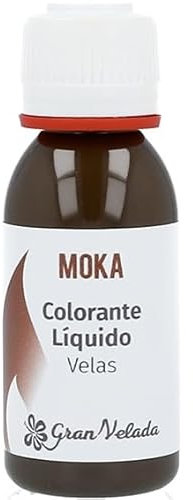 Gran Velada - Colorante Líquido para Velas Moka 250 ml | En Tonos Marrón Chocolate | Ideal para Velas Artesanales | Listo para Usar | Pigmento de Calidad