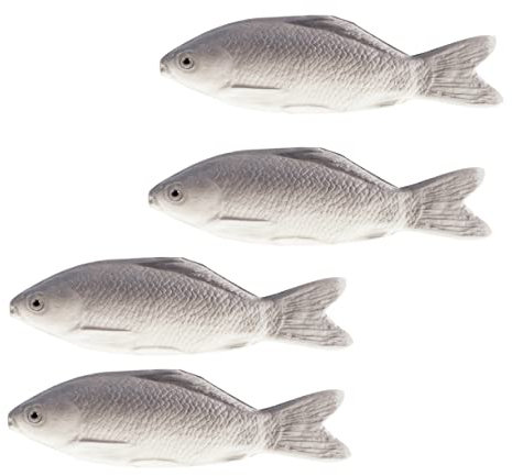 PHENOFICE 4 Stück Kunststoff Hering Fisch Deko Modell PU Fisch Spielzeug Kindersimulationsspielzeug Wohnkultur Tischschmuck