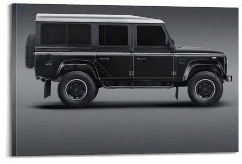 JTLFXY Offroad-SV-Poster für Black Defender 110, dekoratives Gemälde, Leinwand, Wandposter und Kunstdruck, moderne Familienschlafzimmer-Dekoration, Poster, 60 x 90 cm