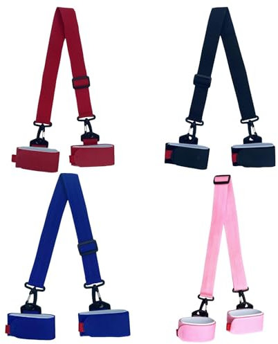 4 Stück Skigurte, Snowboard Bindungsgurte, Ski Tragegurt Verstellbar Skigurt, Skiträger Schultergurt, Verstellbare Skigurte, Skizubehör, Schultergurt/Riemen, ski Sling Für Skiboard Snowboard