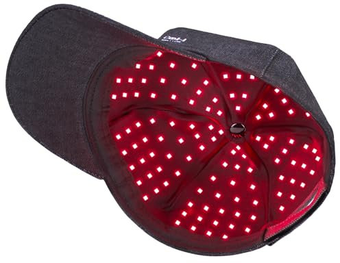 Cool-i ® LED-Haarpflegehaube mit Infrarot – Kabellose Lichtanwendung mit 158 LEDs (650/850 nm) – Pflege für empfindliche Kopfhaut – Wiederaufladbar mit Timer