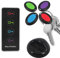 Localisateur de clés – 85 dB | Localisateur à distance avec son | Localisateurs de clés qui font du bruit | Tracker d'objets perdus sans fil | 4 récepteurs et lampe de poche porte-clés outil de