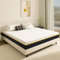 DEWINNER Matelas 140 x 190 cm, Épaisseur 17 cm, Mousse A Mémoire + Mousse de Charbon de Bambou, Soutien Haute Resilience, Respirant, Hypoallergénique, avec Housse Amovible et Lavable