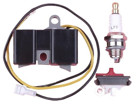 ZHANGXTT Módulo de Bobina de Encendido Tipo Antiguo para Husqvarna 61 66 162 266 para Jonsered 630 670 Interruptor de Encendido y Apagado Kit de bujías Pieza de Motosierra