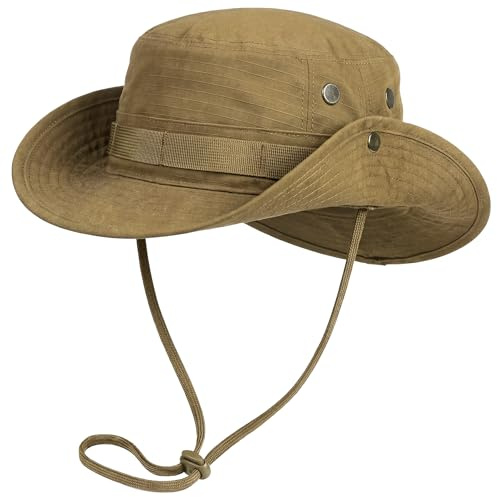IDOGEAR Boonie-Hut mit breiter Krempe für Damen und Herren, ideal zum Angeln, Jagen und für Outdoor-Aktivitäten