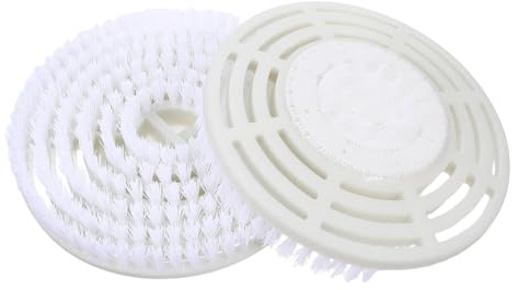 NUOBESTY 2pcs Steam Cleaner Brush Head Attachments With Nylon Bristles - Replacement Steam Mop Accessories For Efficient Deep Cleaning In Kitchen And Living Room Compatible For Shark
