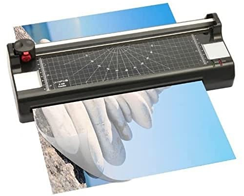 OLYMPIA Laminier- und Schneidegerät A 340 Combo silber/schwarz DIN A3