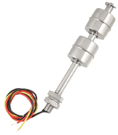 sourcing map Acier Inoxydable Interrupteur à Flotteur pour Eau Pompe Réservoir Étang Liquide Eau Niveau Capteur M11 5.31 Longueur