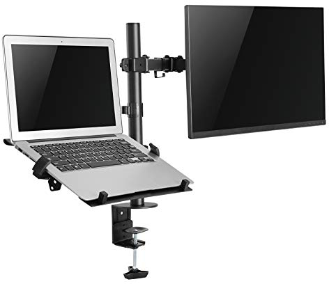 Laptop & Monitor Desk Stand Notebook Desktop Arm Mount Clamp Extension Fully Adjustable Heavy Duty by Allsortsoutlet