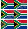 Südafrika Flagge South African 40 mm (40,6 cm) Mobile Handy Vinyl Mini Sticker, Aufkleber X6