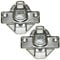 SPARES2GO Main Door Hinge Brackets for Beko Washing Machine (Pack of 2)