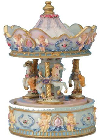 Spieluhrenwelt 14042 Karussell mit Engelmotiv