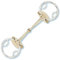 Stübben Gebiss 2263 Golden Wings Trense 4 in 1 einfach gebrochen - 13,5 cm - 14 mm - Sweet Copper