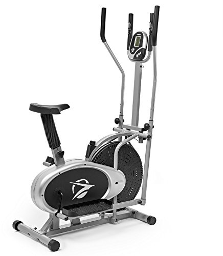 Plasma Fit Elliptical Machine Cross Trainer 2 in 1 Exercise Bike Cardio Fitness Home Gym Equipment